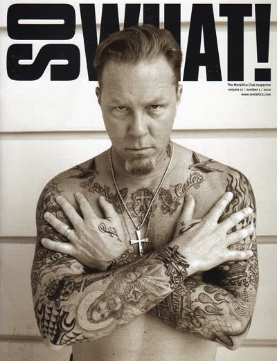  was a piece in the mag with James Hetfield talking about his tattoos.