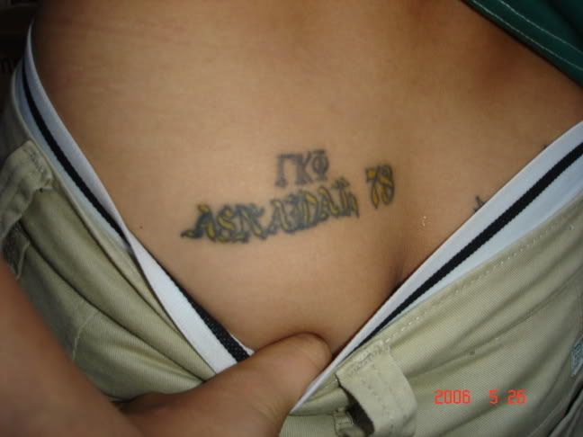 the kappan s tattoo in a private parts from a xi for your eyes only he
