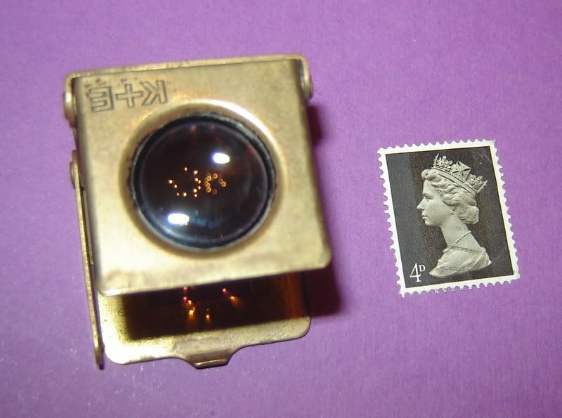 OLD GERMAN Folding BRASS Stand Magnifying Glass K+E eBay