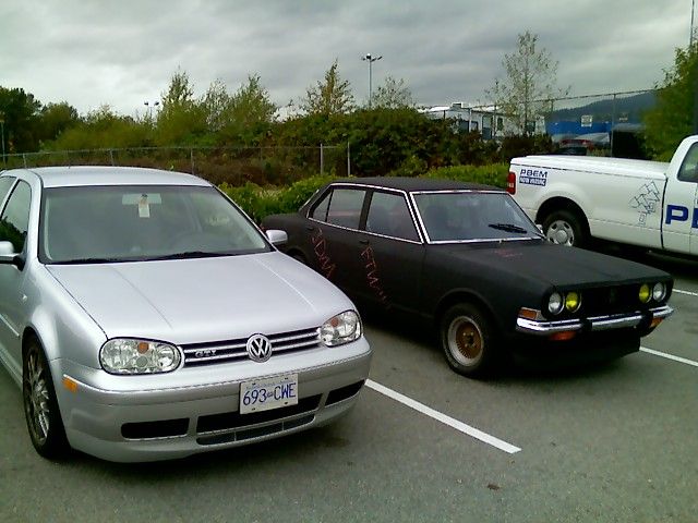 Gretchen a 2002 VW GTI 337 1 200 in Canada and the Toyota Corona 
