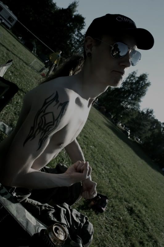 The latest picture of me, from Ruisrock festival -09. hmmm nipple piercing 