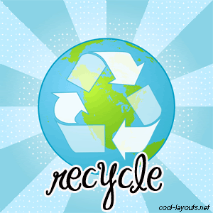 I recycle!