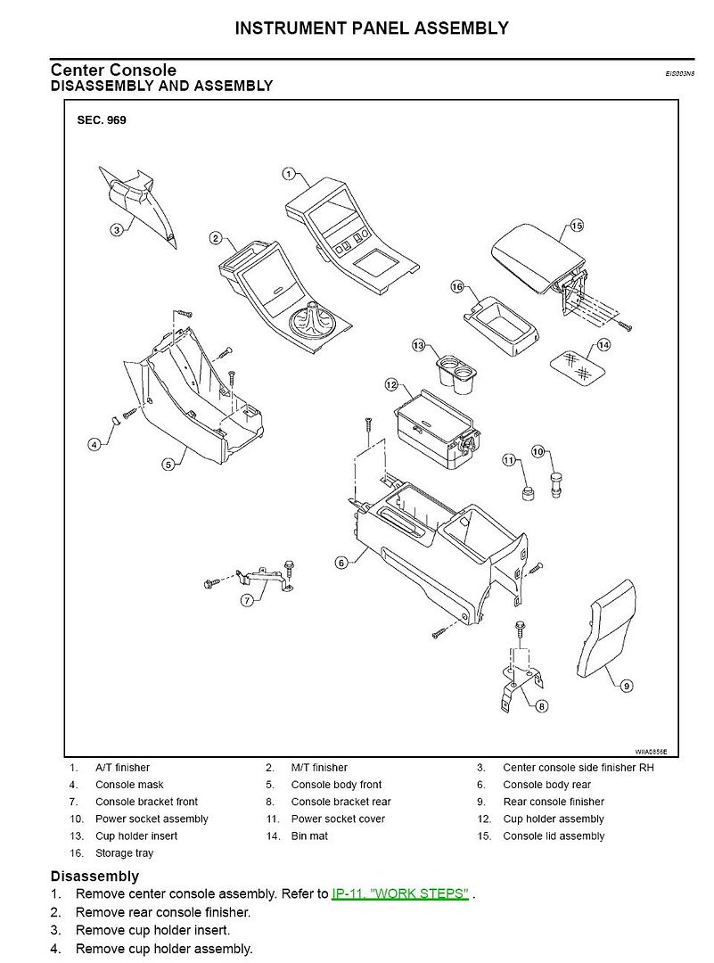 Nissan altima center console removal