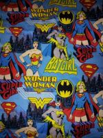 Girls Super Heroes semi custom wetbag or sandwich baggie