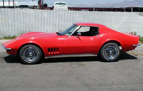 Corvette Stingray 1969 Red. 1967 Chevy Corvette Stingray