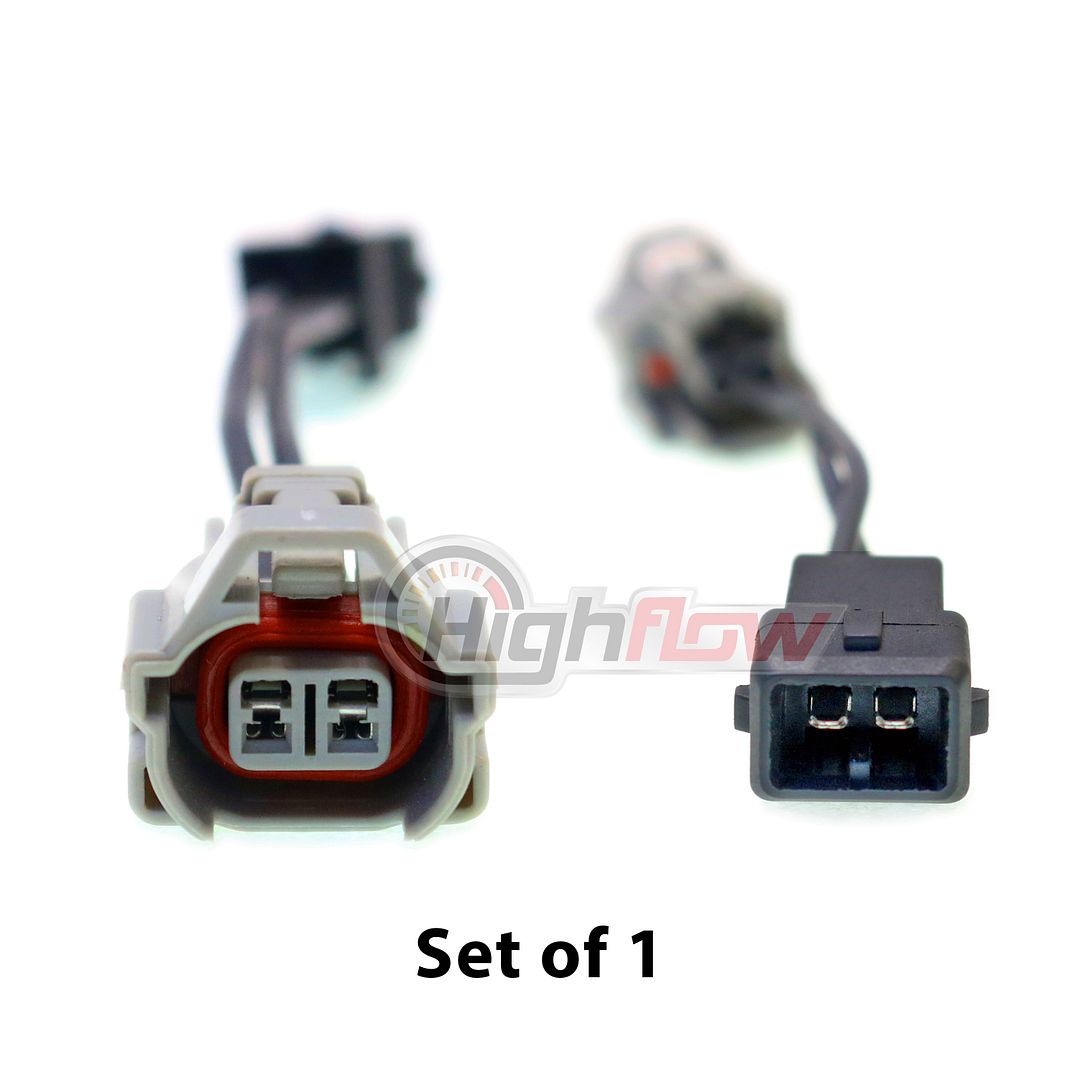 DENSO FEMALE TO JETRONIC EV1 ADAPTER MALE PLUG FUEL INJECTOR ADAPTERS 8 Set