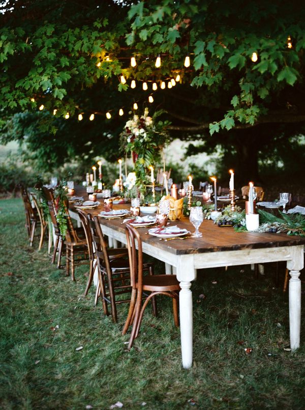 Charming Backyard Elopement in Rich Tones and Copper | The Perfect Palette