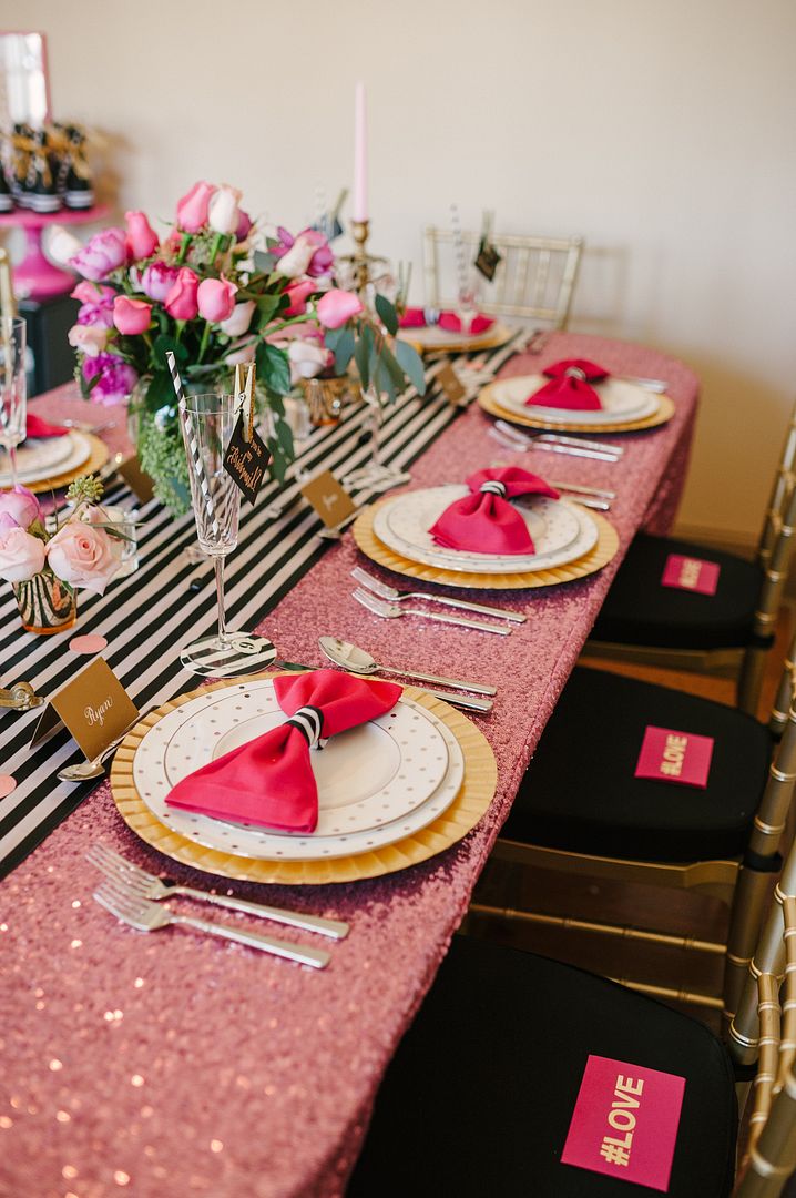 A Chic and Swanky Kate Spade Inspired Dinner Party | The Perfect Palette