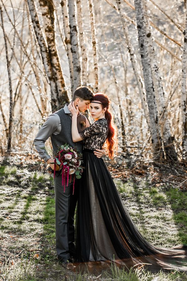 Moody Woodland Romance Wedding Inspo | The Perfect Palette