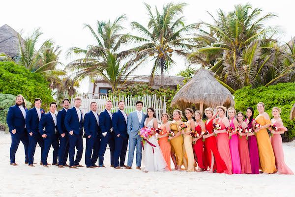  A Colorful Destination Wedding in Tulum Mexico