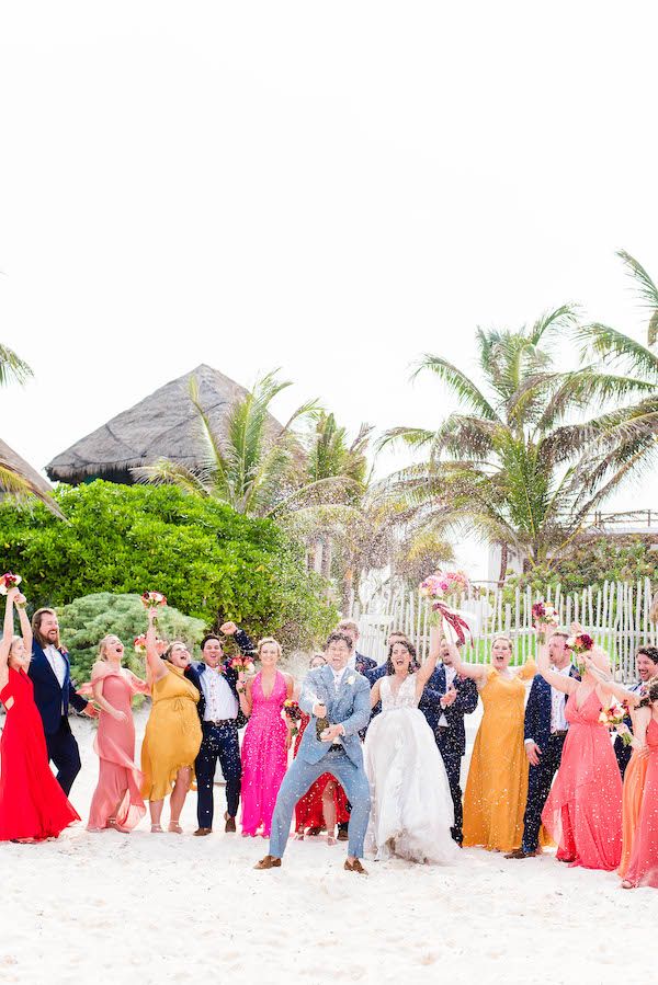  A Colorful Destination Wedding in Tulum Mexico