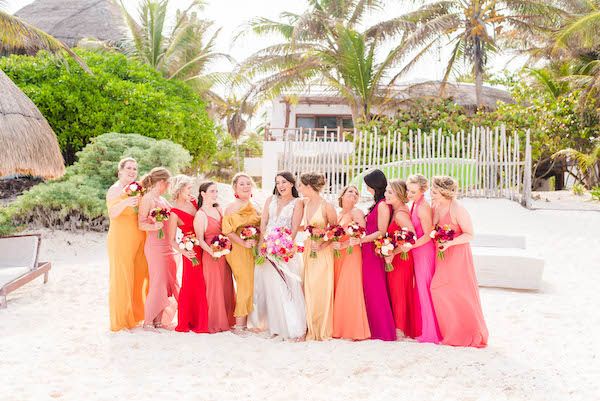  A Colorful Destination Wedding in Tulum Mexico