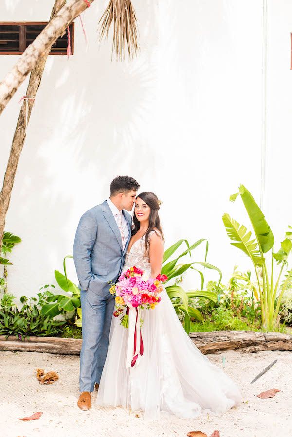  A Colorful Destination Wedding in Tulum Mexico