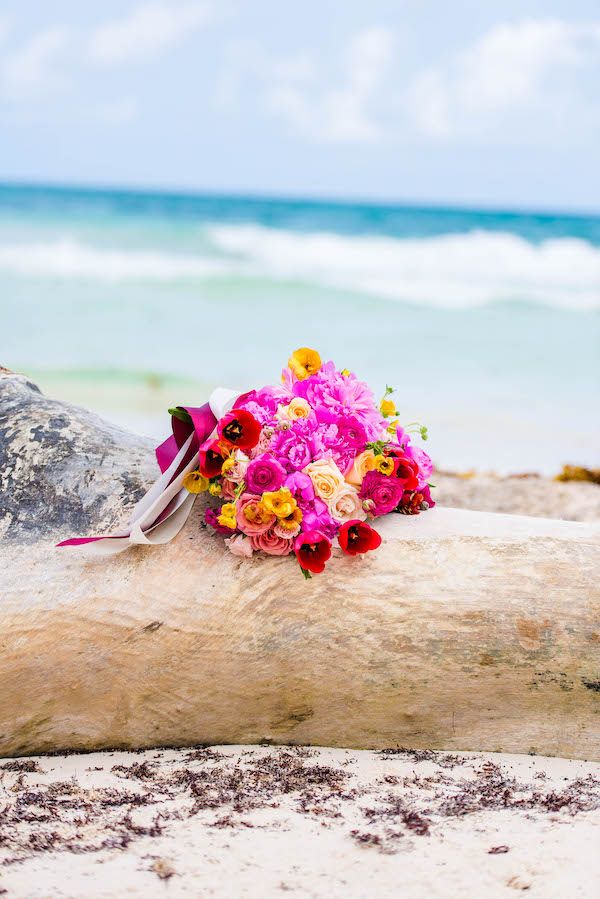  A Colorful Destination Wedding in Tulum Mexico