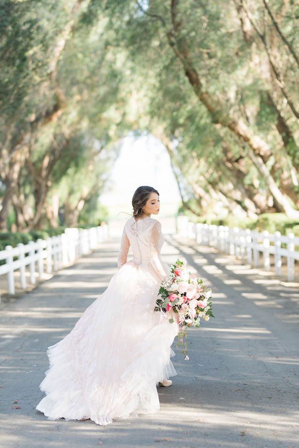  Cherry Blossom Bridal Portraits at Hawk Ranch