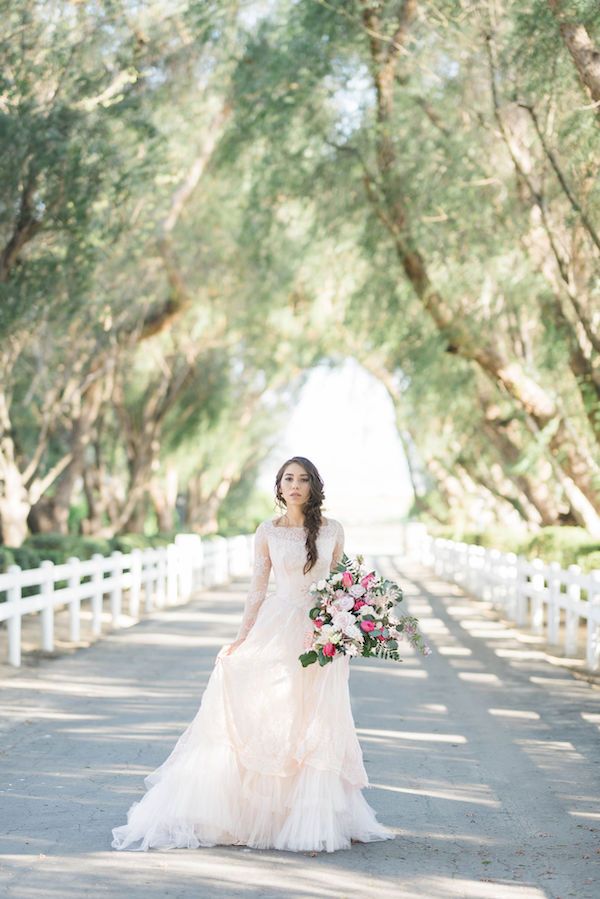  Cherry Blossom Bridal Portraits at Hawk Ranch