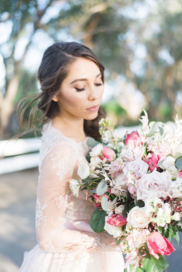  Cherry Blossom Bridal Portraits at Hawk Ranch