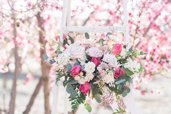  Cherry Blossom Bridal Portraits at Hawk Ranch