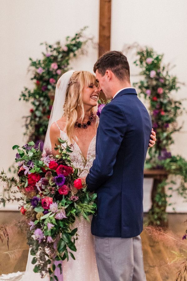  Bohemian Ombre Wedding Inspiration Purple at The Vine 