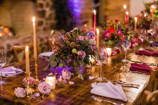  Bohemian Ombre Wedding Inspiration Purple at The Vine 