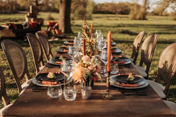  A Color Story: Western Wedding Ideas in Orange, Gold, and Copper