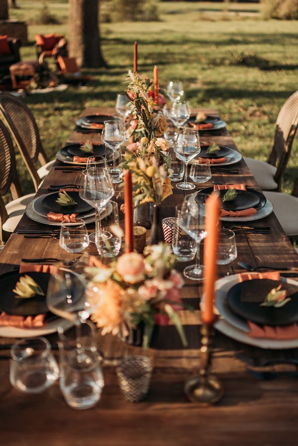  A Color Story: Western Wedding Ideas in Orange, Gold, and Copper