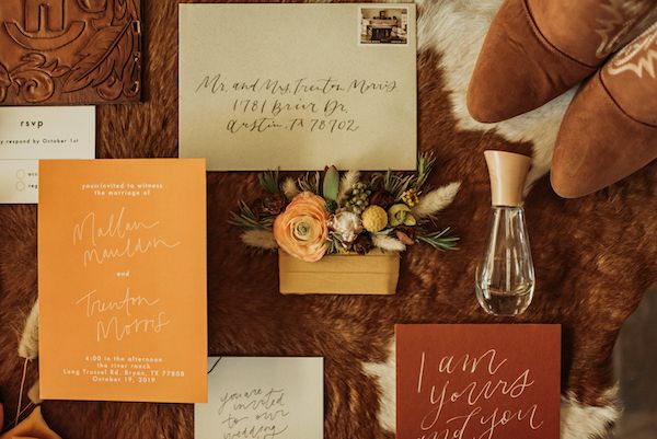  A Color Story: Western Wedding Ideas in Orange, Gold, and Copper