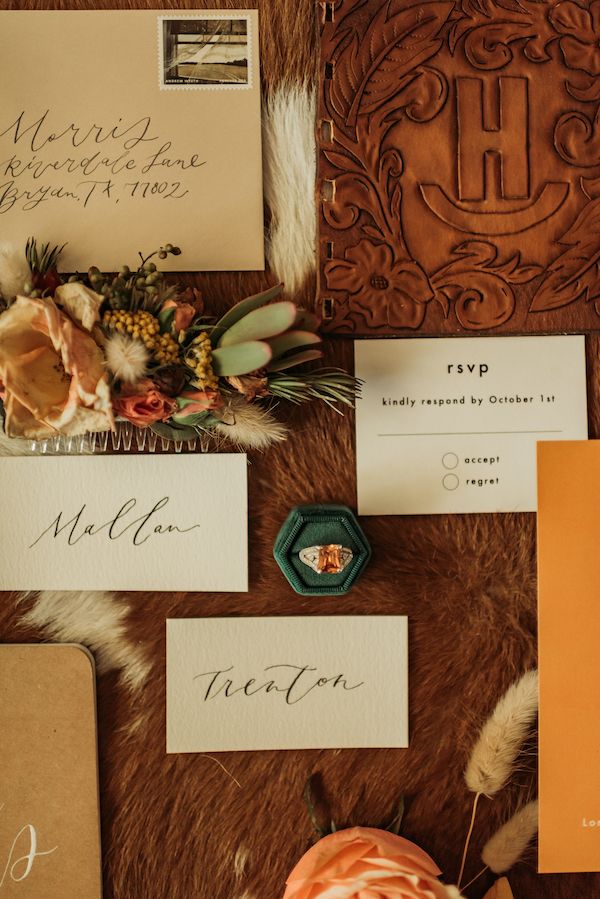  A Color Story: Western Wedding Ideas in Orange, Gold, and Copper