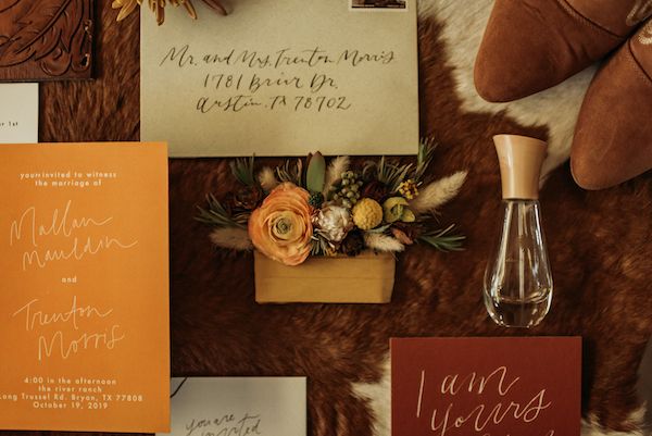  A Color Story: Western Wedding Ideas in Orange, Gold, and Copper