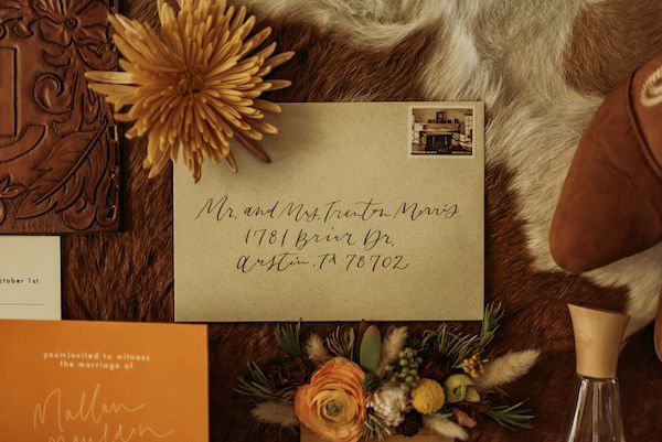  A Color Story: Western Wedding Ideas in Orange, Gold, and Copper