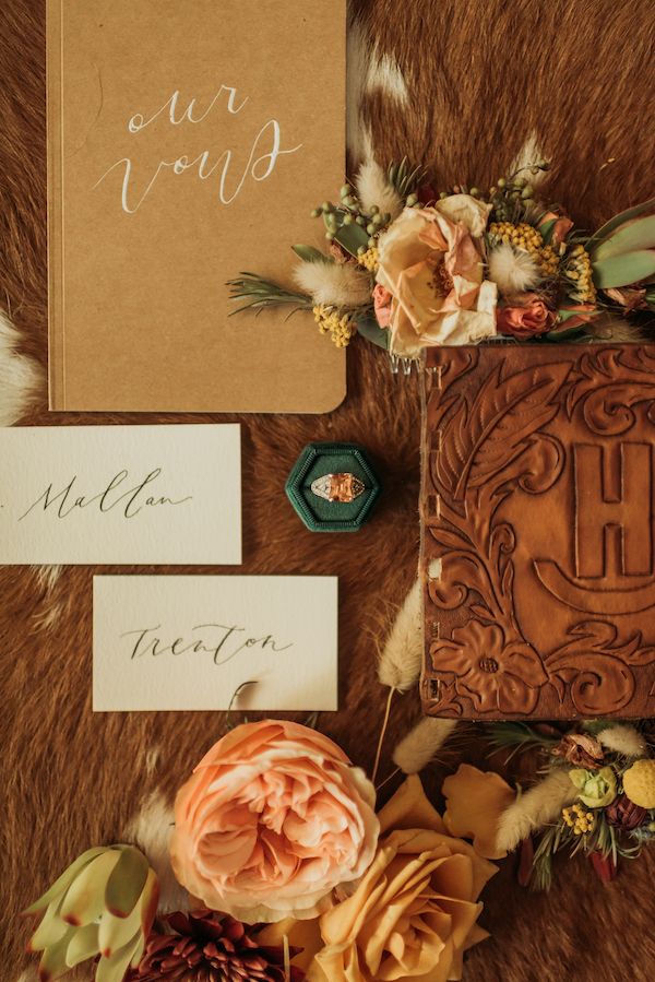  A Color Story: Western Wedding Ideas in Orange, Gold, and Copper