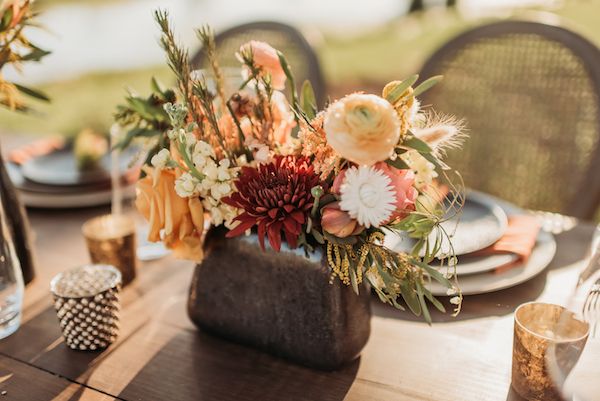  A Color Story: Western Wedding Ideas in Orange, Gold, and Copper