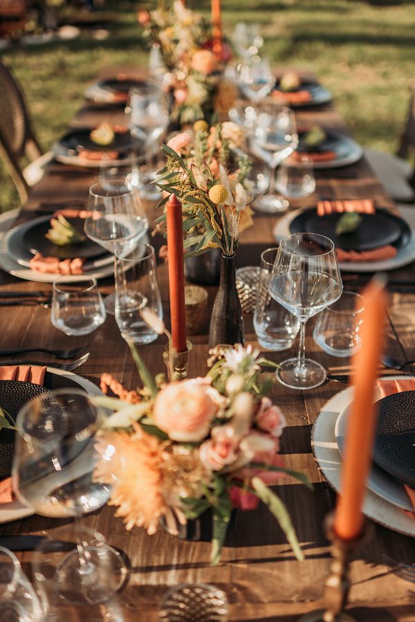  A Color Story: Western Wedding Ideas in Orange, Gold, and Copper