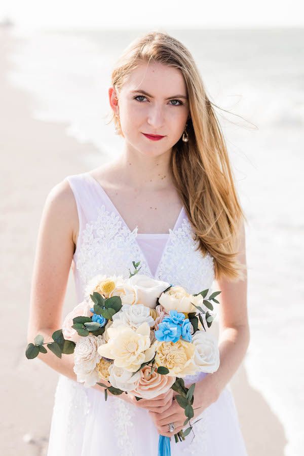  Beach Bridal Portraits at Sanibel Island