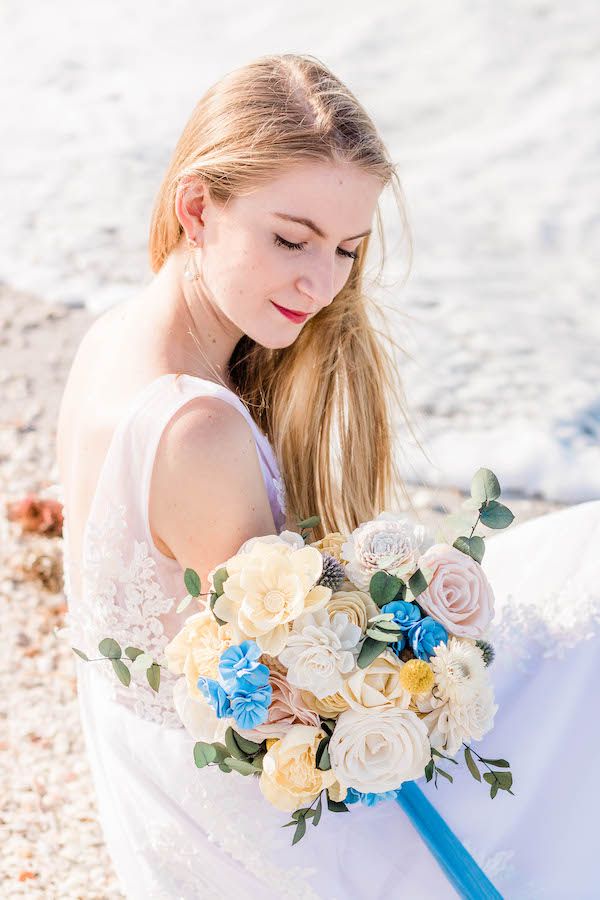  Beach Bridal Portraits at Sanibel Island