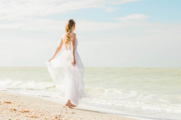  Beach Bridal Portraits at Sanibel Island