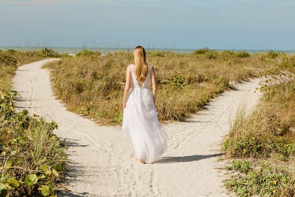  Beach Bridal Portraits at Sanibel Island