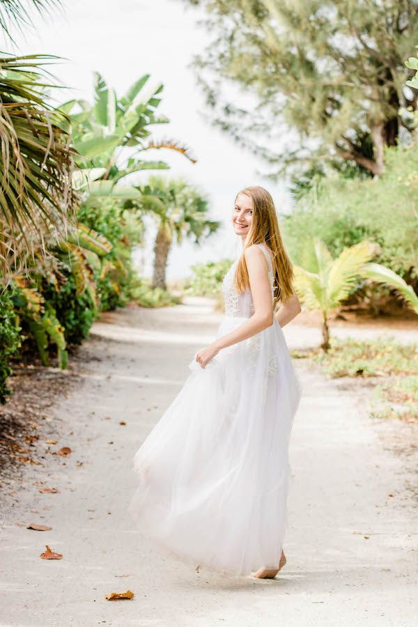  Beach Bridal Portraits at Sanibel Island