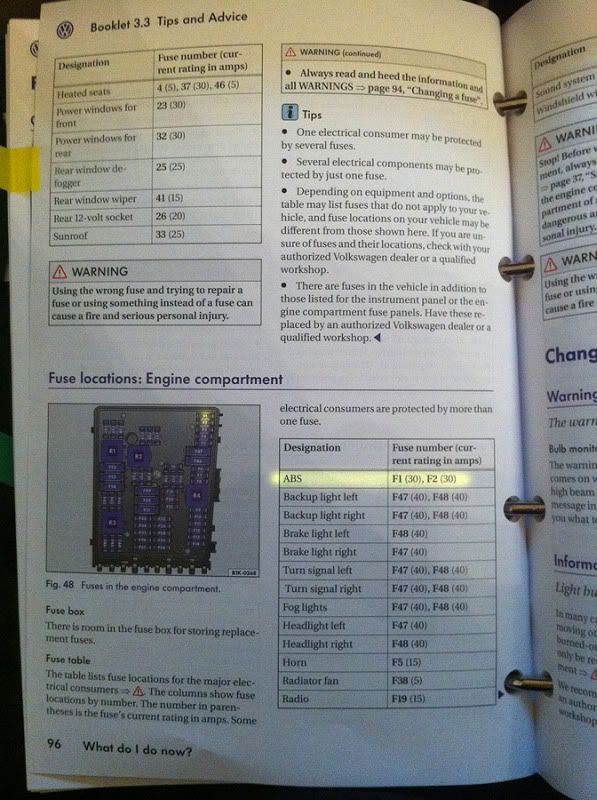 Disconnecting the Stability Control fuse for a bit of fun ... 2011 jetta fuse box layout 