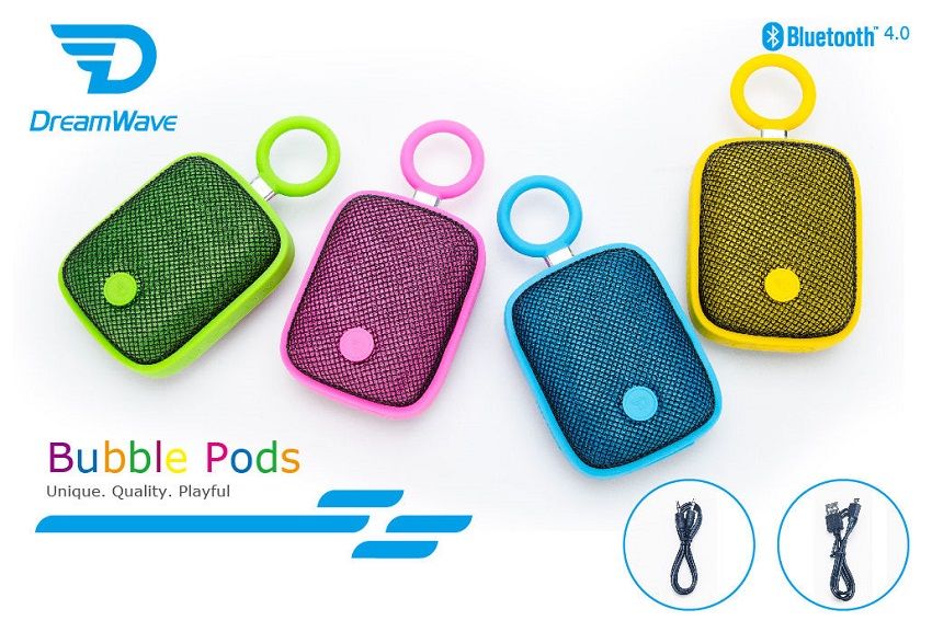 Dreamwave BUBBLEPOD-G Green Compact Outdoor Bluetooth Speaker
