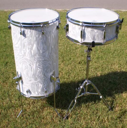 Custom Made Vintage Style Cocktail Drum Kit   NICE  