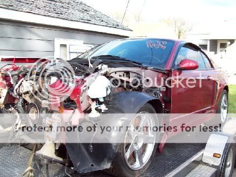 Wrecked ford mustang cobra for sale #4