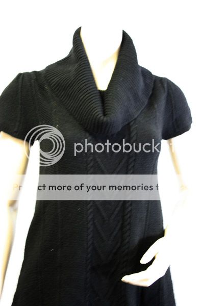 Short sleeve Ribbed cowl neck; pullover Cable details