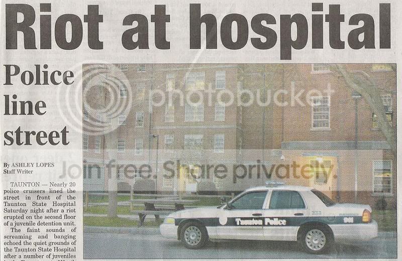 Riot Erupts in Taunton DYS Unit... | Massachusetts Cop Forum